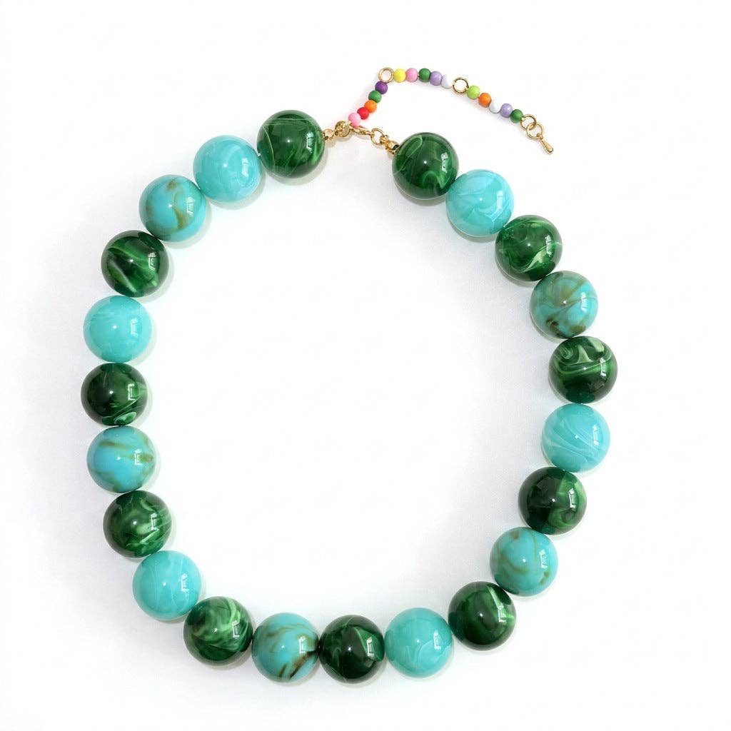 Jane Acrylic Beaded Necklace