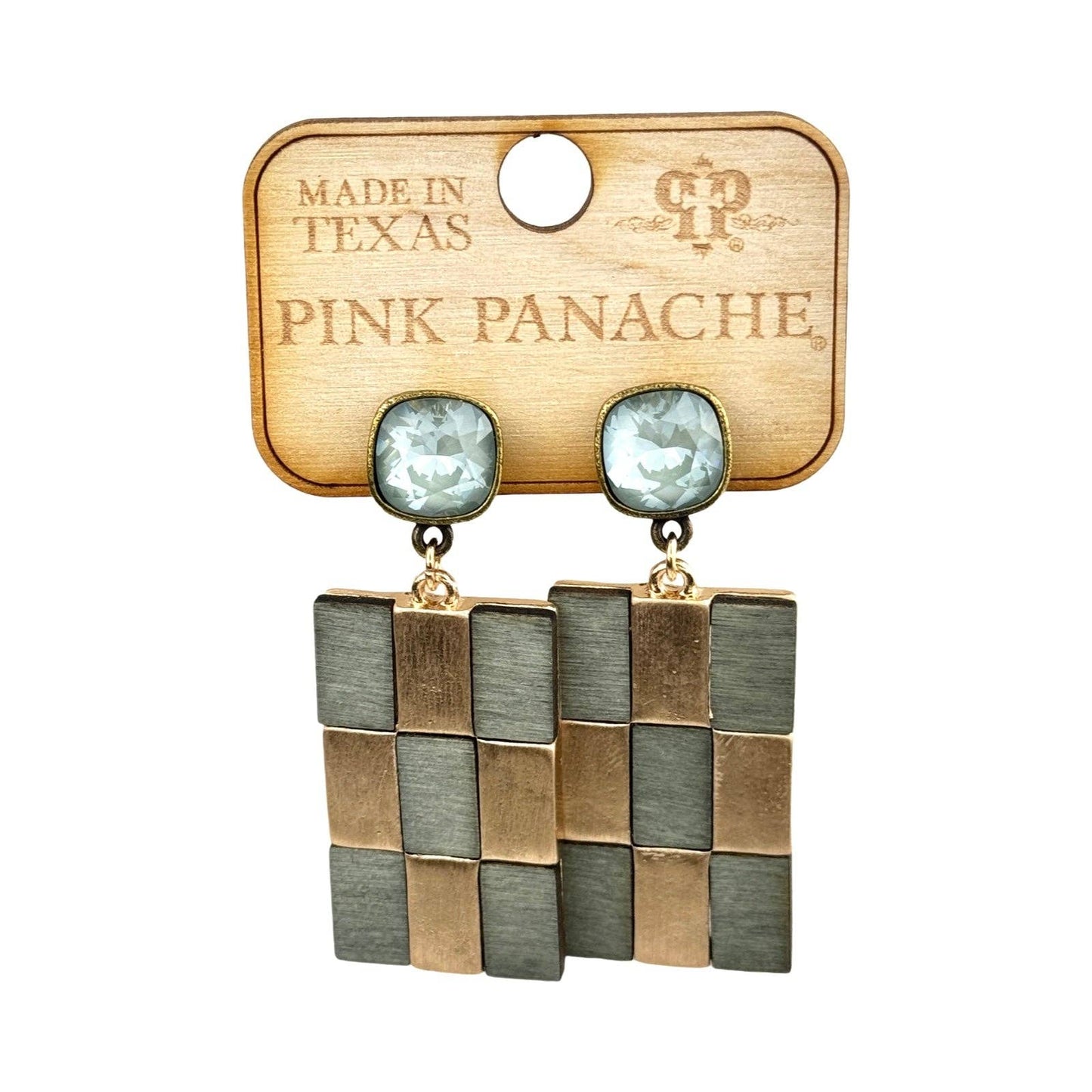 Checkerboard earring