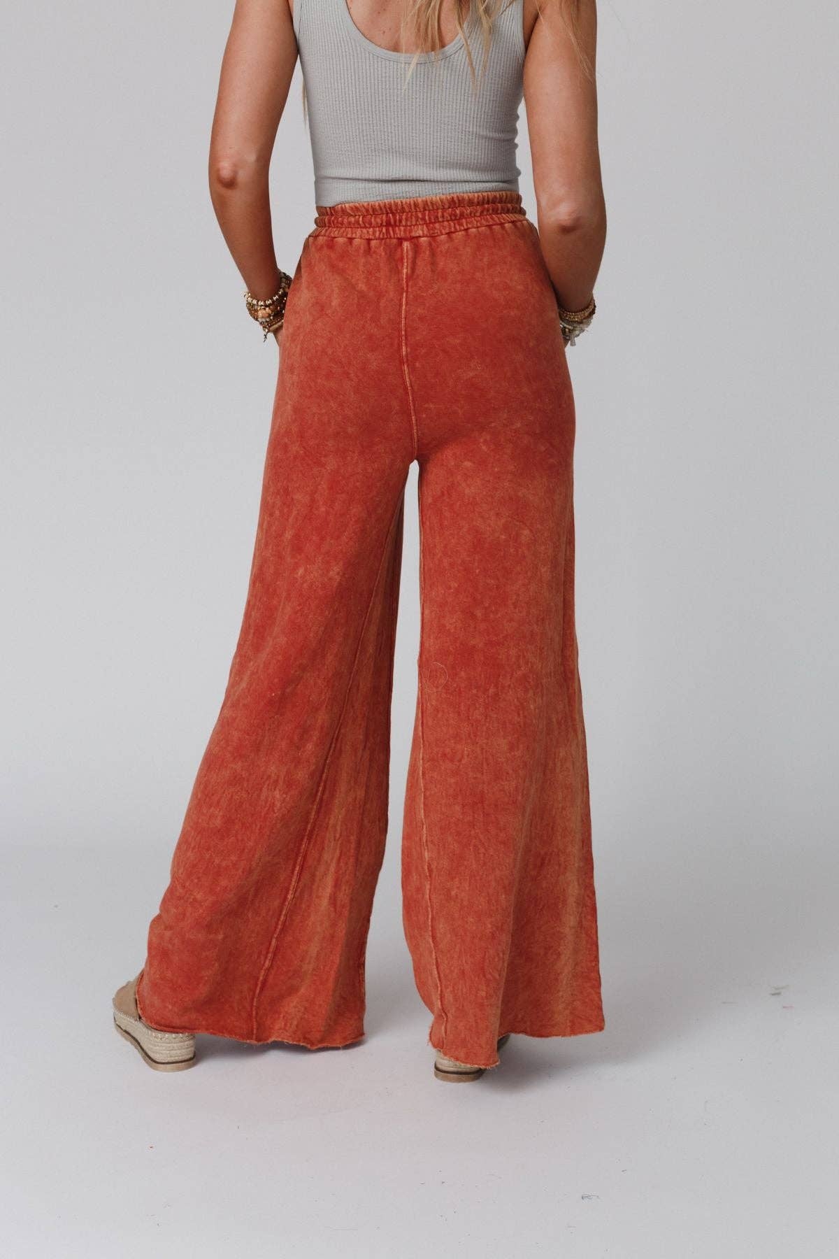 Bella Boho Pant- Rust Orange