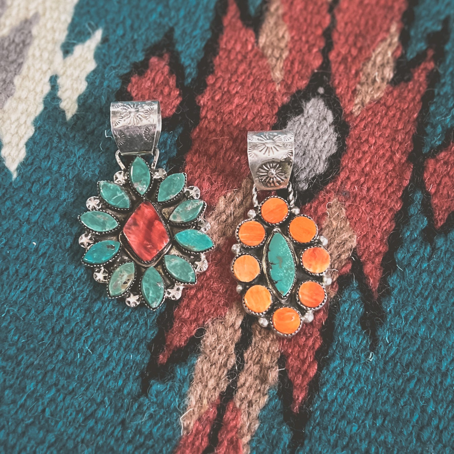 Genuine Navajo Multi Stone Pendant