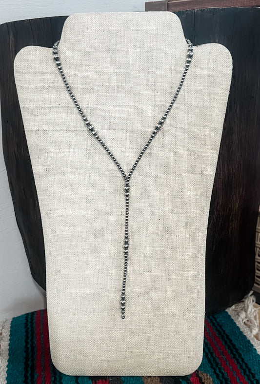 Genuine Navajo Pearl Lariat Necklace