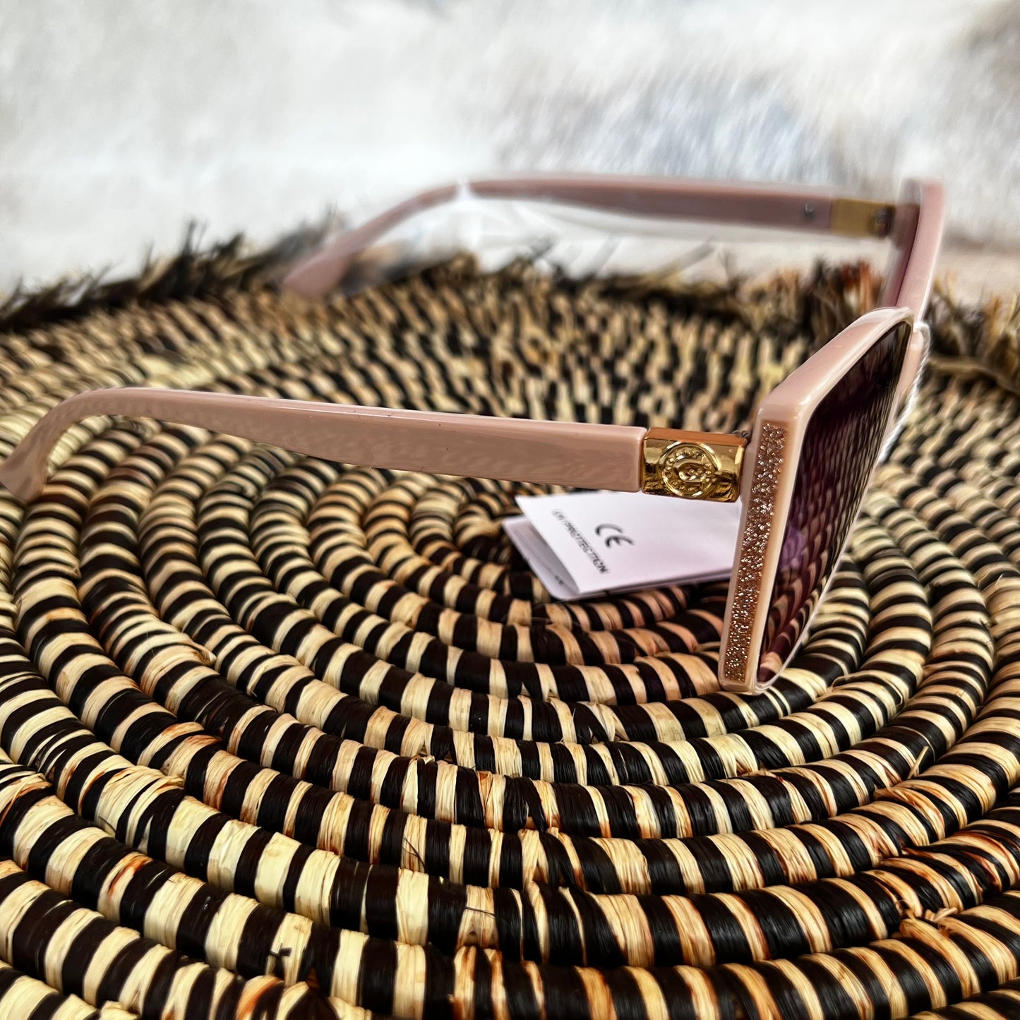 Womens Glitter Detail Sunglasses