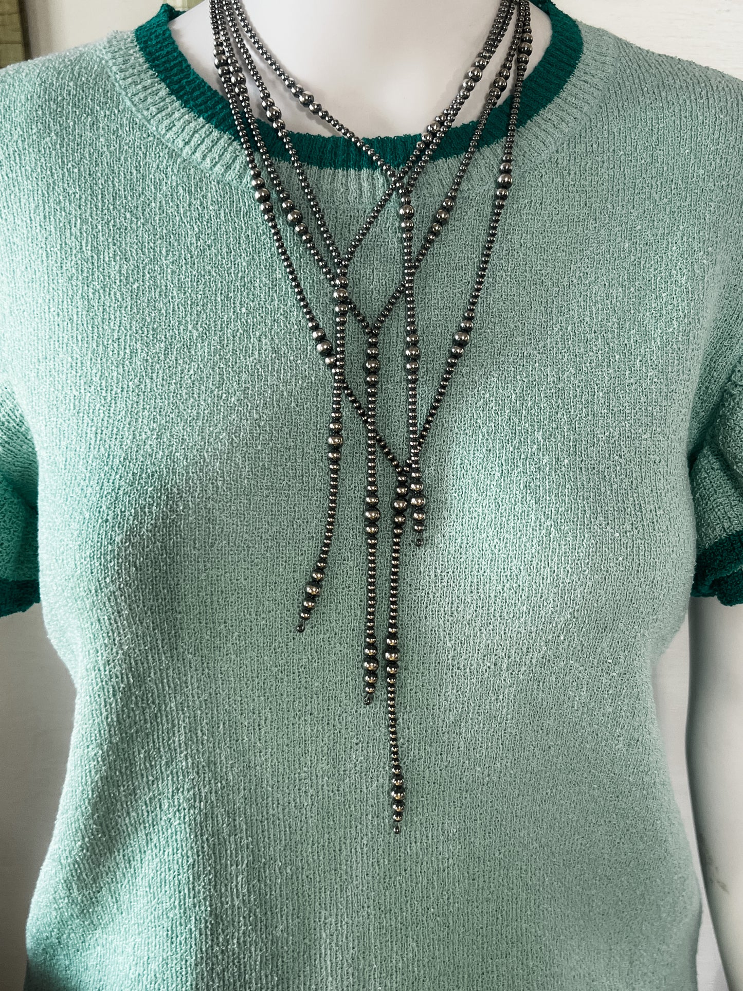 Genuine Navajo Pearl Lariat Necklace