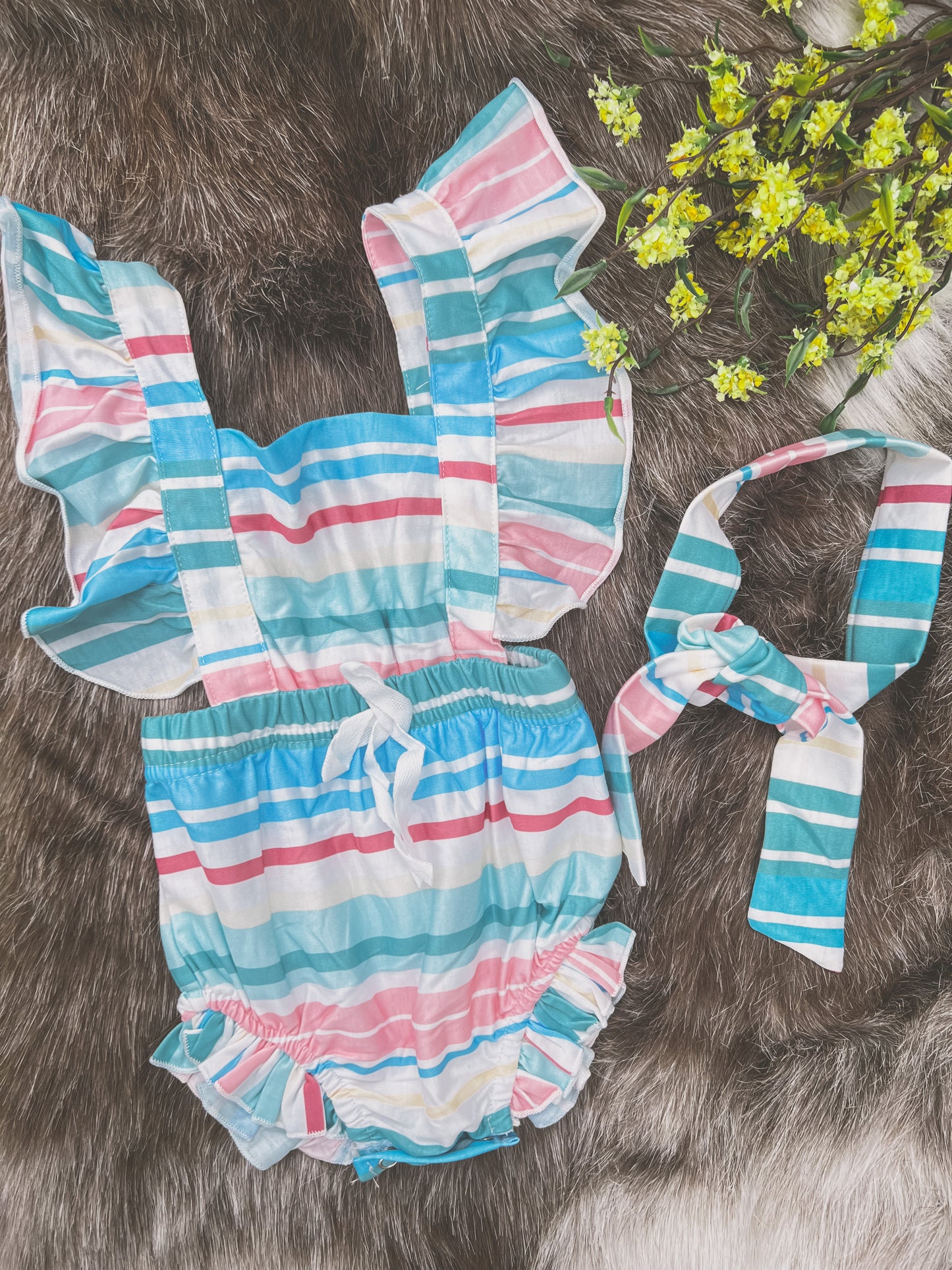 Infant Striped Romper