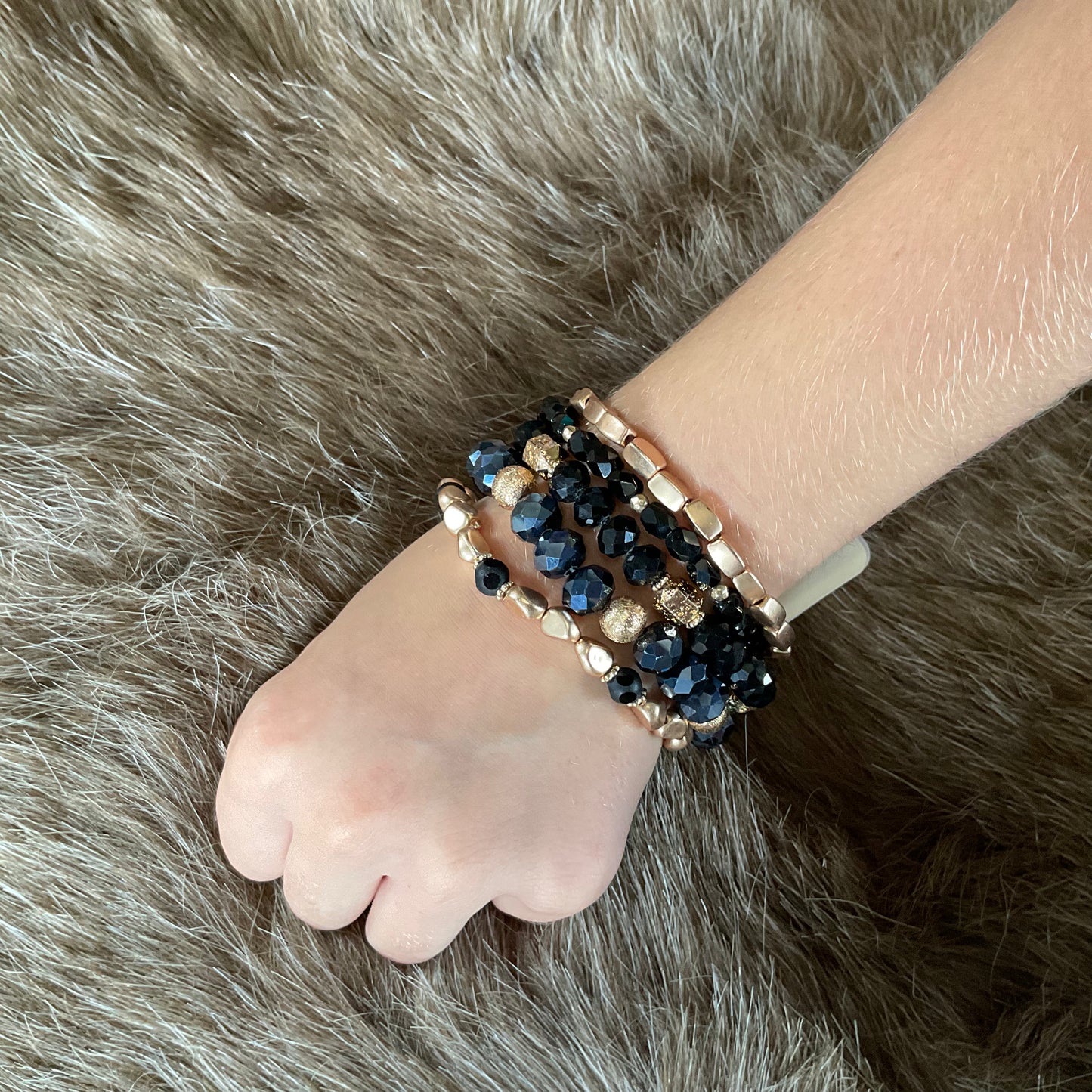 Black and gold bracelet