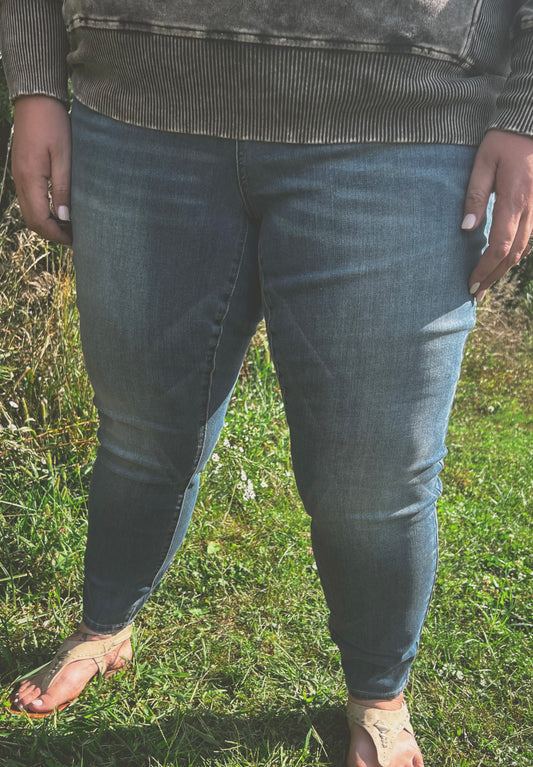 Extended Size Straight Leg Jeans